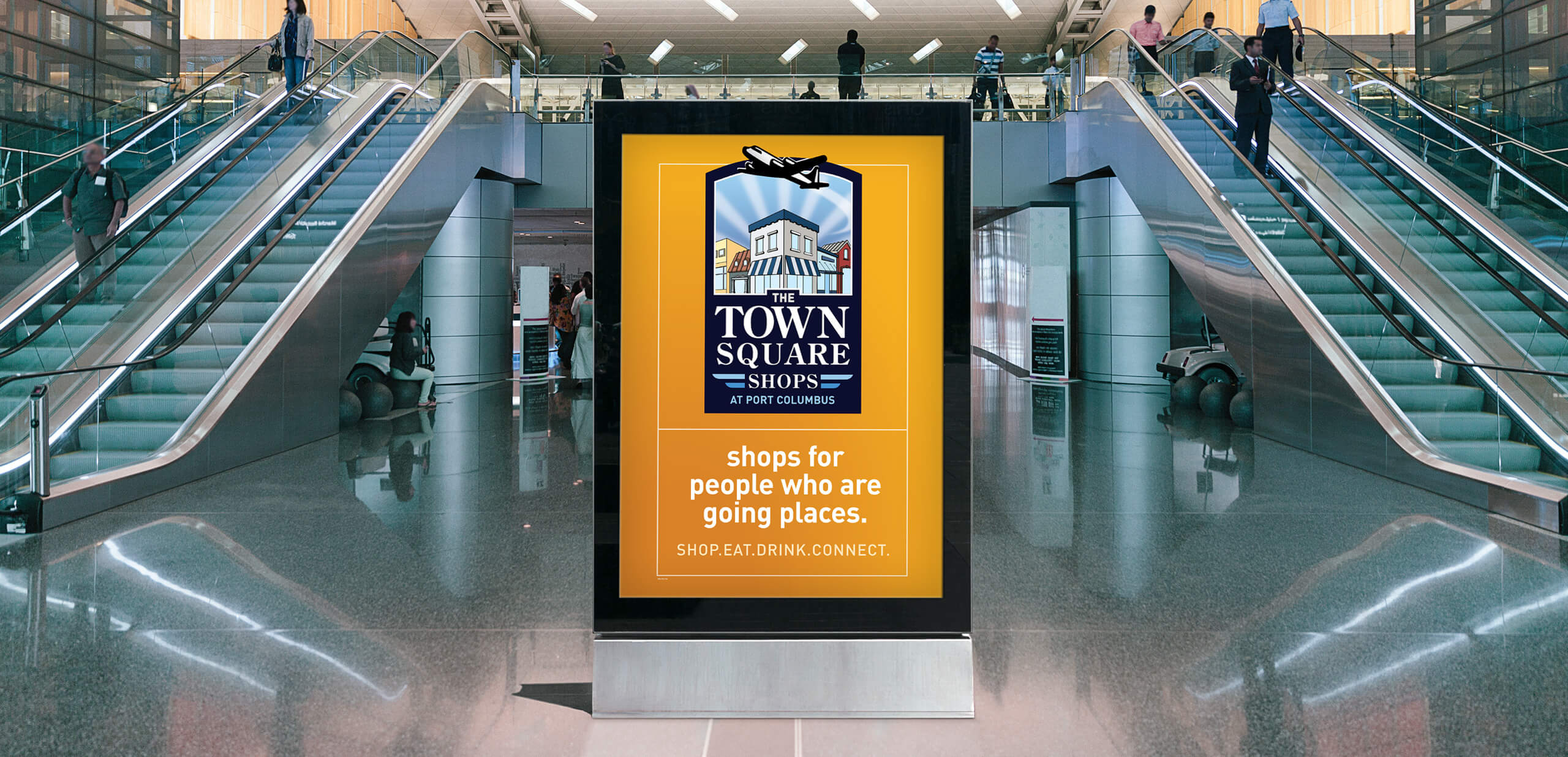 Port Columbus International Airport Digital Signage